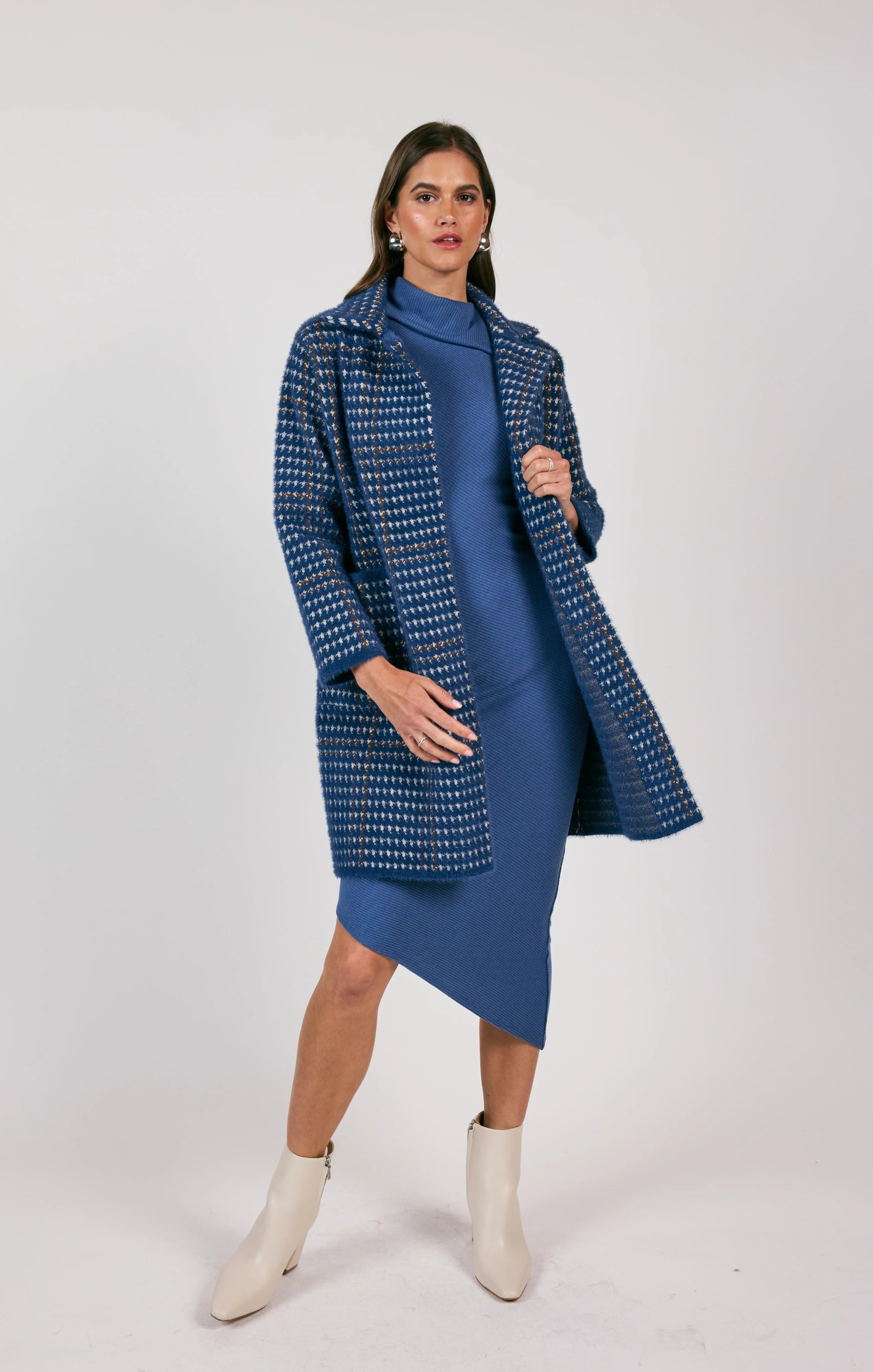 Marceau Houndstooth Coat