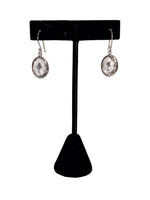 Load image into Gallery viewer, Quartz Sterling Silver Oval Earrings
