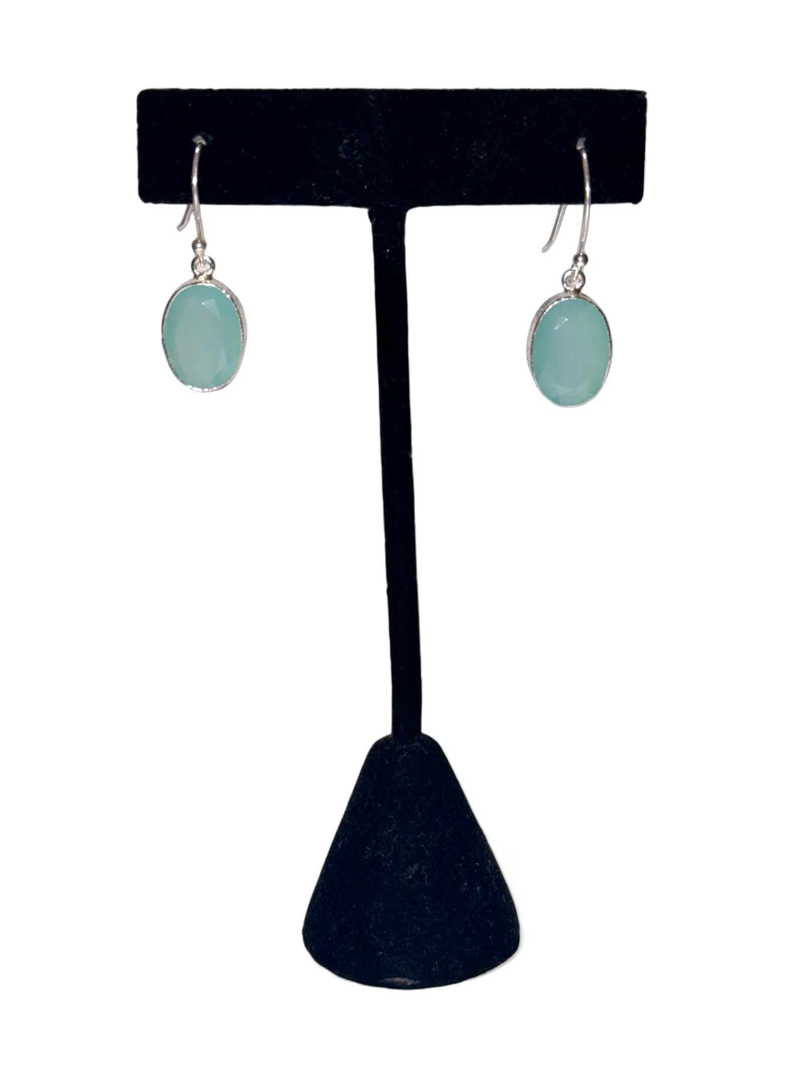 Chalcedony Sterling Silver Earrings