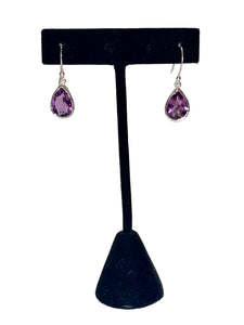 Teardrop Amethyst Earrings