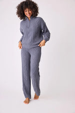 Load image into Gallery viewer, Chenille Cozy Cable Quarter Zip Sweater
