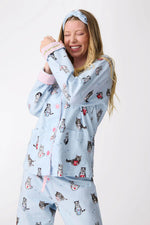 Load image into Gallery viewer, Flannel Pajama Sets - Coffee &amp; Cat Naps
