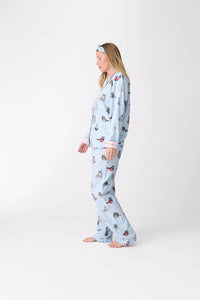 Flannel Pajama Sets - Coffee & Cat Naps