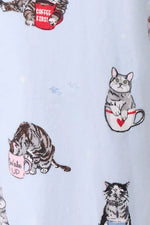 Load image into Gallery viewer, Flannel Pajama Sets - Coffee &amp; Cat Naps
