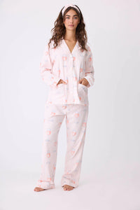 Rose All Day Flannel Pajama Set