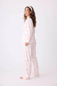 Rose All Day Flannel Pajama Set