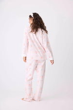 Load image into Gallery viewer, Rose All Day Flannel Pajama Set
