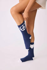 Load image into Gallery viewer, Peace Sign Fun Socks
