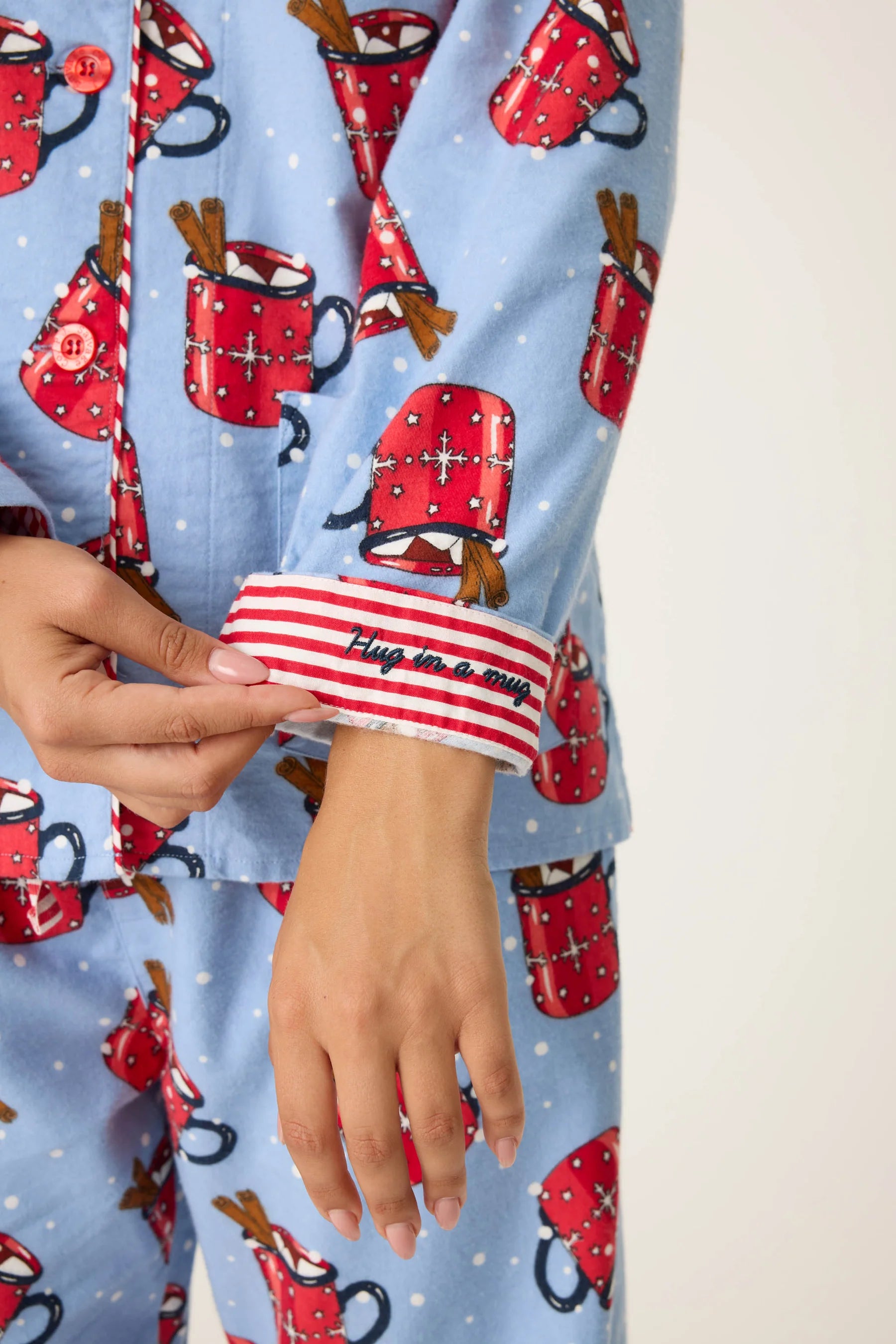 Hug in a Mug Flannel Pajama Set