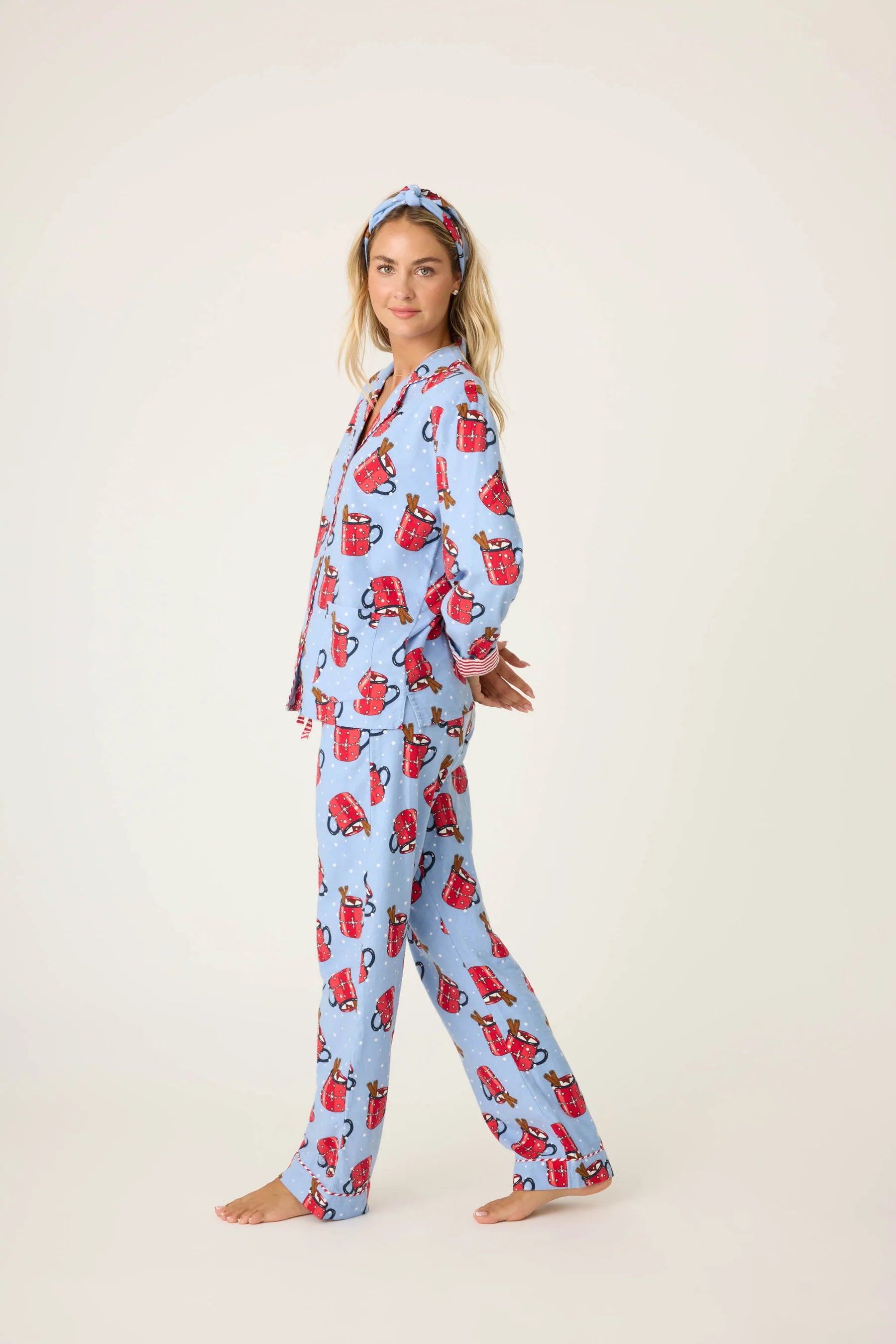 Hug in a Mug Flannel Pajama Set