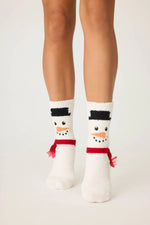 Load image into Gallery viewer, Snowman Fun Socks
