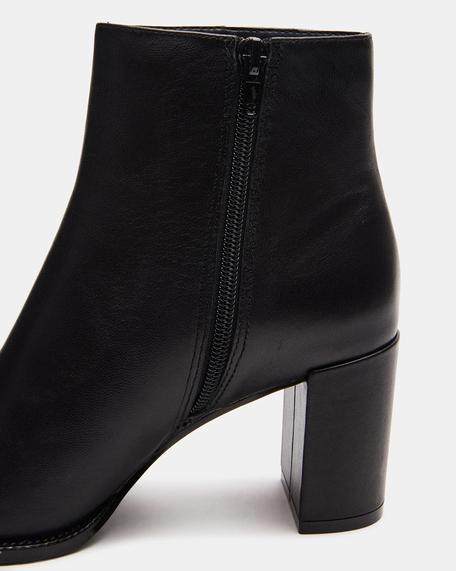 Jozie black leather bootie