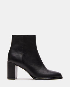 Jozie black leather bootie