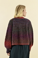 Load image into Gallery viewer, Monica Dark Red Ladies Knit Cardigan
