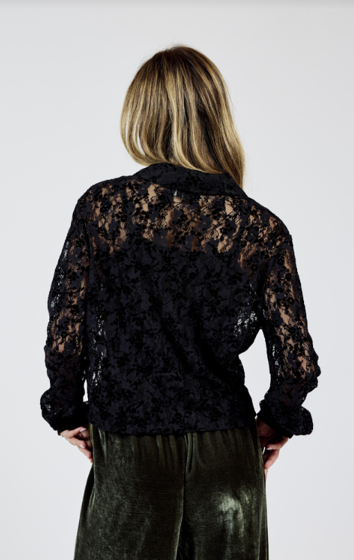 At Dusk Velvet Lace Shirt