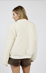 Load image into Gallery viewer, Jill Reversible Zip Up Bomber Jacket
