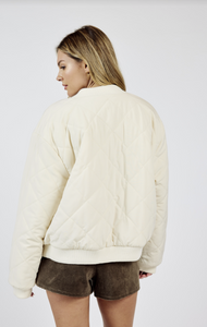 Jill Reversible Zip Up Bomber Jacket