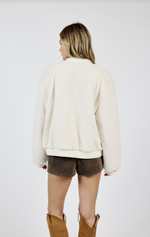 Load image into Gallery viewer, Jill Reversible Zip Up Bomber Jacket
