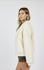 Load image into Gallery viewer, Jill Reversible Zip Up Bomber Jacket
