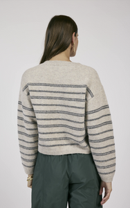 Open Windows Striped Pullover Sweater