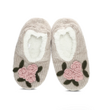 Load image into Gallery viewer, Women&#39;s Coming Up Roses Chenille Plush-Lined Slippers
