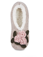 Load image into Gallery viewer, Women&#39;s Coming Up Roses Chenille Plush-Lined Slippers
