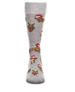 Load image into Gallery viewer, Men&#39;s Lit Dachshund Dog Holiday Novelty Crew Socks
