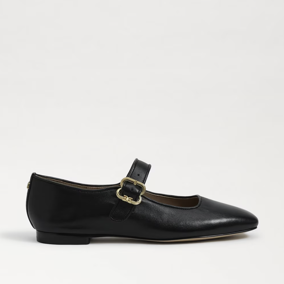 Michaela Mary Jane Flat Black