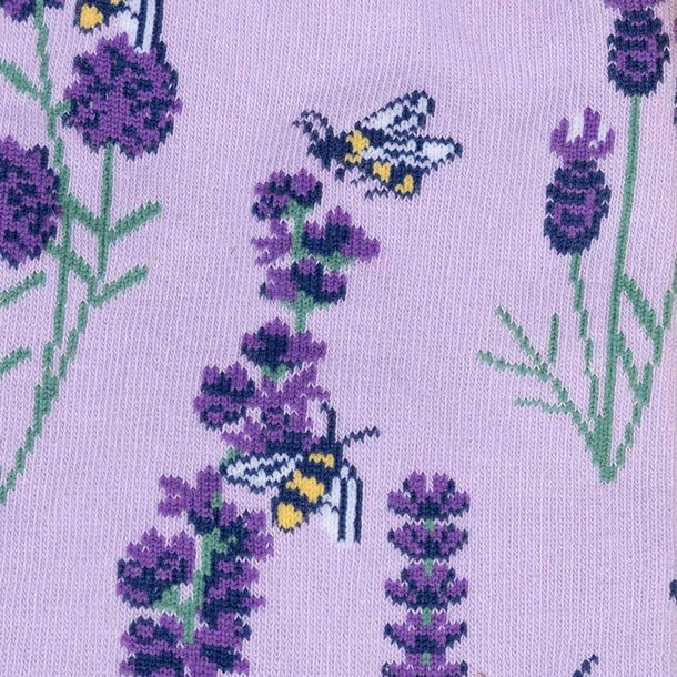 Bees and Lavender Women's Crew Socks