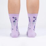 Load image into Gallery viewer, Bees and Lavender Women&#39;s Crew Socks
