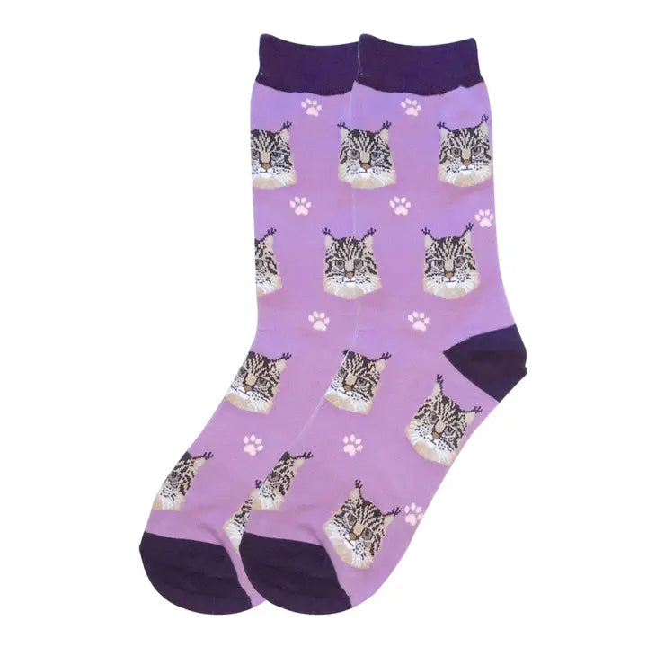 Maine Coon Socks - Fun Novelty Crew Socks - Unisex