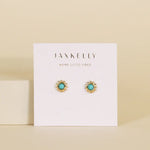 Load image into Gallery viewer, Turquoise Sun Stud Earrings
