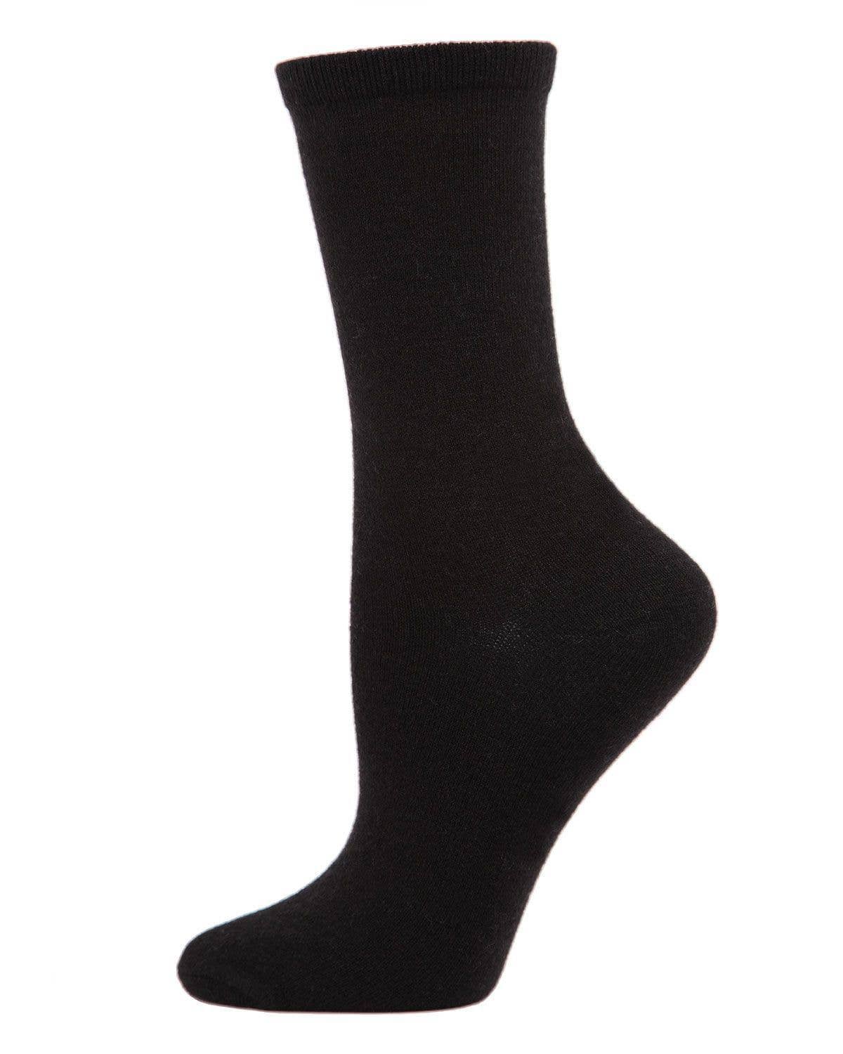 MeMoi Flatknit Cashmere Crew Sock