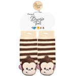 Load image into Gallery viewer, Monkey Boy Boogie Toes Rattle Toddler Socks
