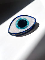 Load image into Gallery viewer, Hand-painted Evil Eye Claw Hair Clip | Eco-Friendly
