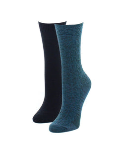 MeMoi Celtic Wave Fuzzy Boot Sock 2-Pack