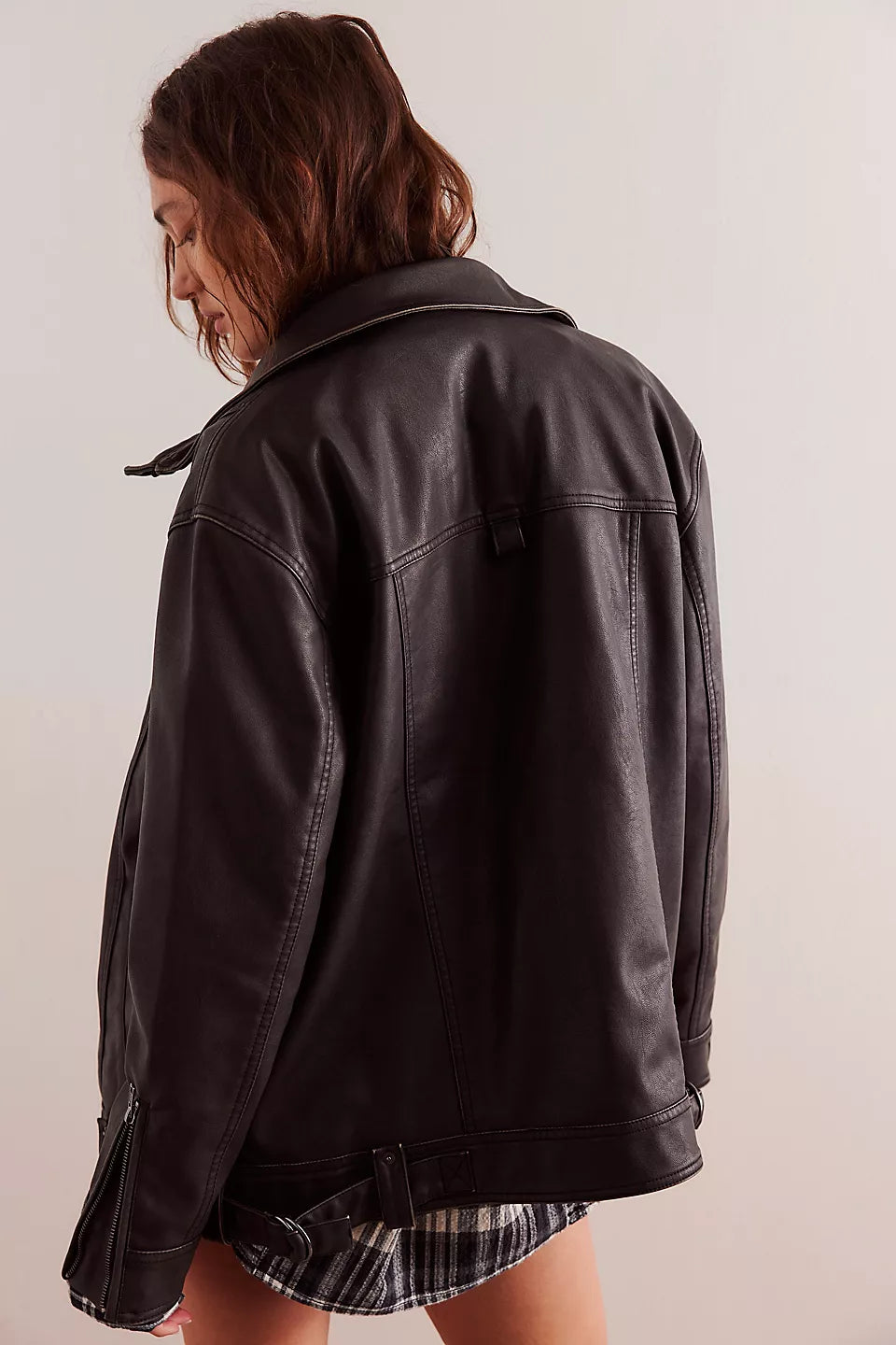 We The Free Buckle Up Vegan Leather Jacket