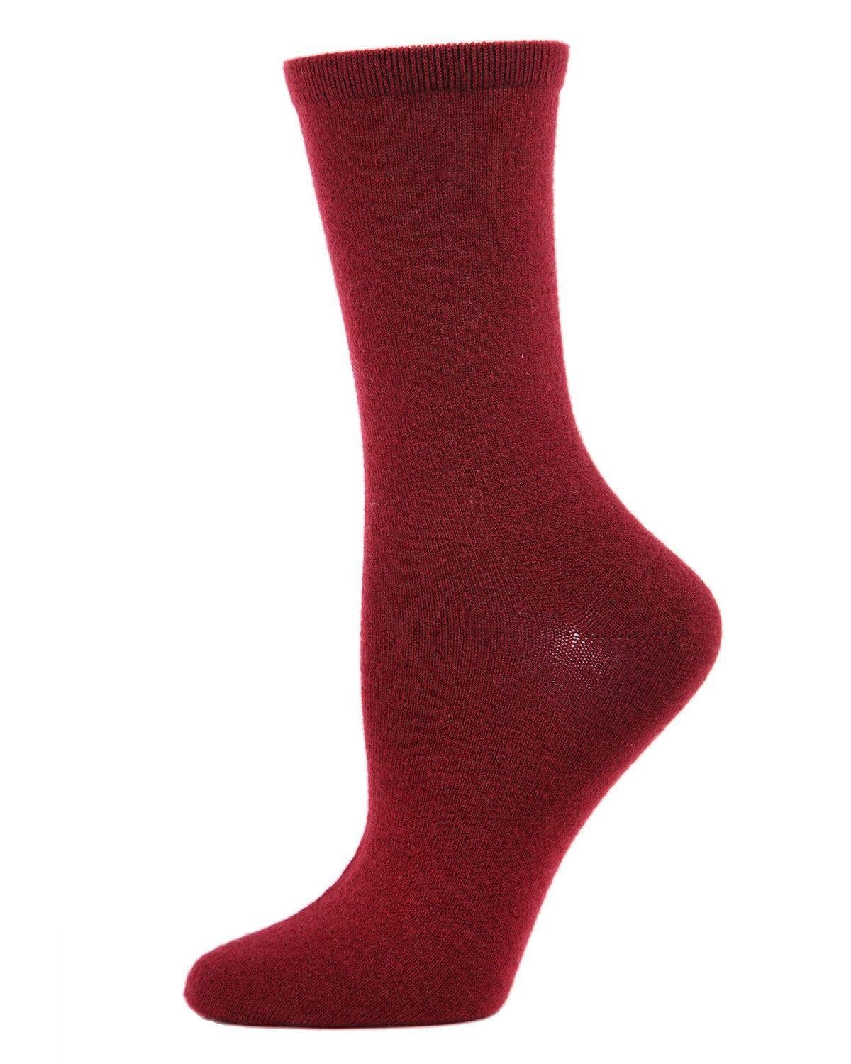 MeMoi Flatknit Cashmere Crew Sock