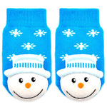 Load image into Gallery viewer, Snowman Christmas Boogie Toes Rattle Socks
