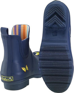 Chelsea Rain Boot Navy Butterfly