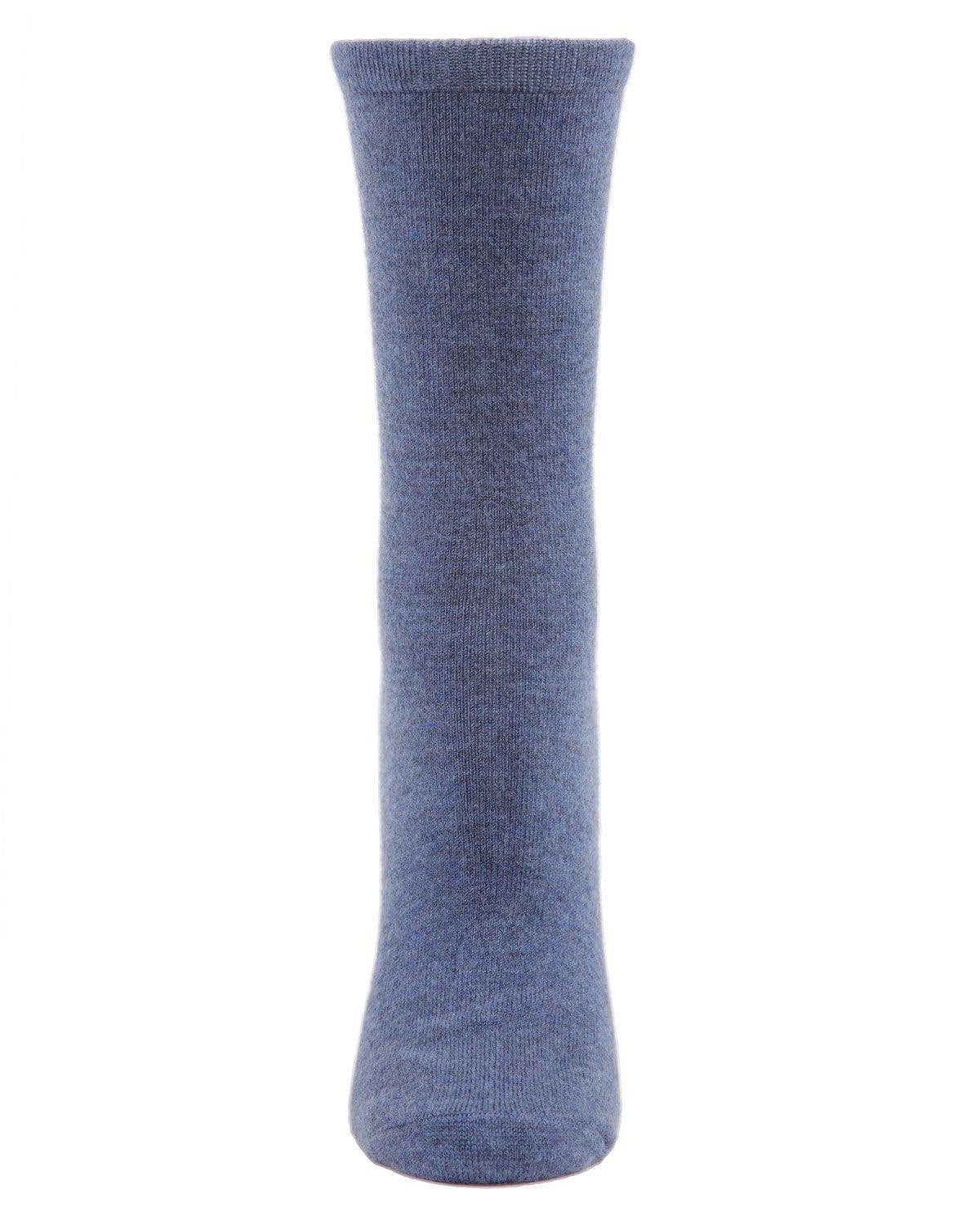 MeMoi Flatknit Cashmere Crew Sock