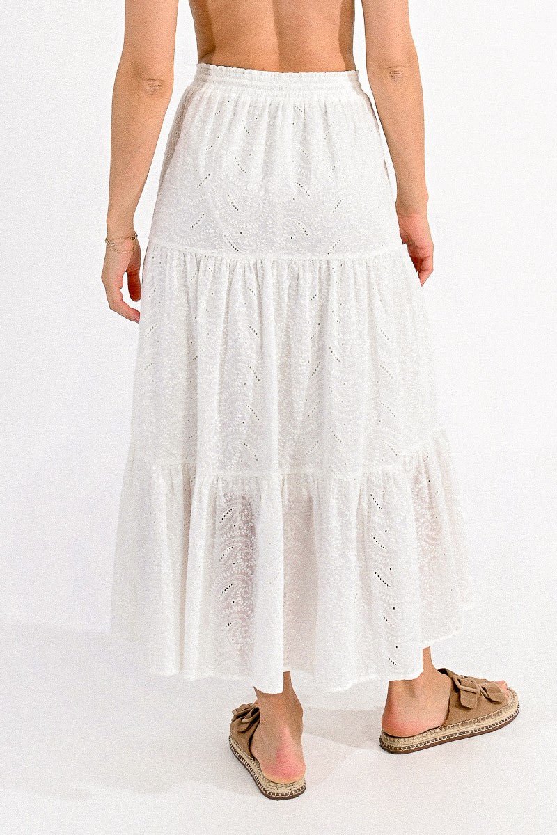 Long Skirt In English Lace