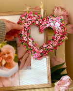 Load image into Gallery viewer, Mini Cherry Blossom Heart Pop-Up Card
