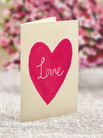 Load image into Gallery viewer, Mini Cherry Blossom Heart Pop-Up Card
