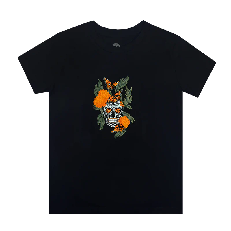 Women's Marigold Sugar Skull Tee