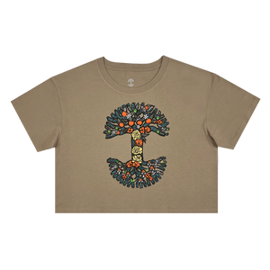 Women's Thriving Tree Cropped Tee