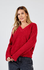 Load image into Gallery viewer, Limelight V Neck Sweater
