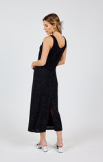 Load image into Gallery viewer, Creative Energy Lurex Knit Midi Skirt
