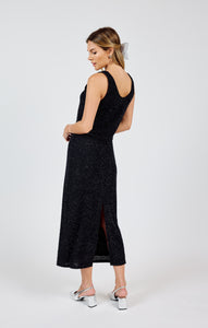 Creative Energy Lurex Knit Midi Skirt