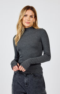 Ronan Mock Neck Knit Top